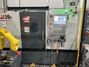 2021 Haas ST-20Y CNC Lathe with Haas Robot Inbox