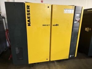 (2) 2022 & 2016 KAESER MDL BSD 50T ROTARY SCREW AIR COMPRESSOR