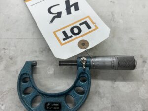 1-2" OD Micrometer, Fowler, Carbide Faces, .0001"