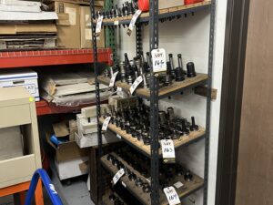 (2pcs) 18" x 36" 5 Shelf Tooling Rack, tooling NOT Included