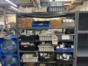 Large lot of Soft Jaws, Plastic Bins Not Included, No Rack