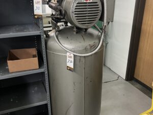 Air Compressor, Worthington Corporation #5UC-2, Vertical Tank, 3-PH  208-220-440Volt