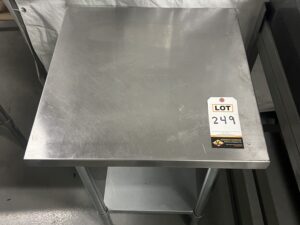 24" x 24" Stainless Steel Table