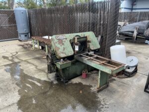 13" Horizontal Band Saw, Do-All, with 10ft Roller Stock Conveyor