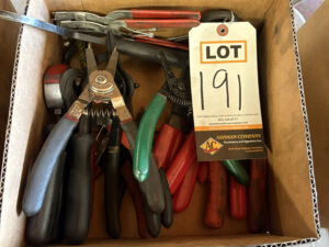Large Lot of Wire Strippers, Pliers, and Valve Adjustable Tools