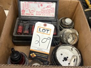 Hole Saw Kit Lot