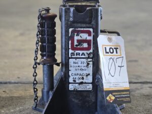 Gray Adjustable Jack Stand 20,000 lb Capacity