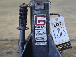 Gray Adjustable Jack Stand 20,000 lb Capacity