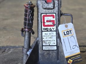 Gray Adjustable Jack Stand 20,000 lb Capacity