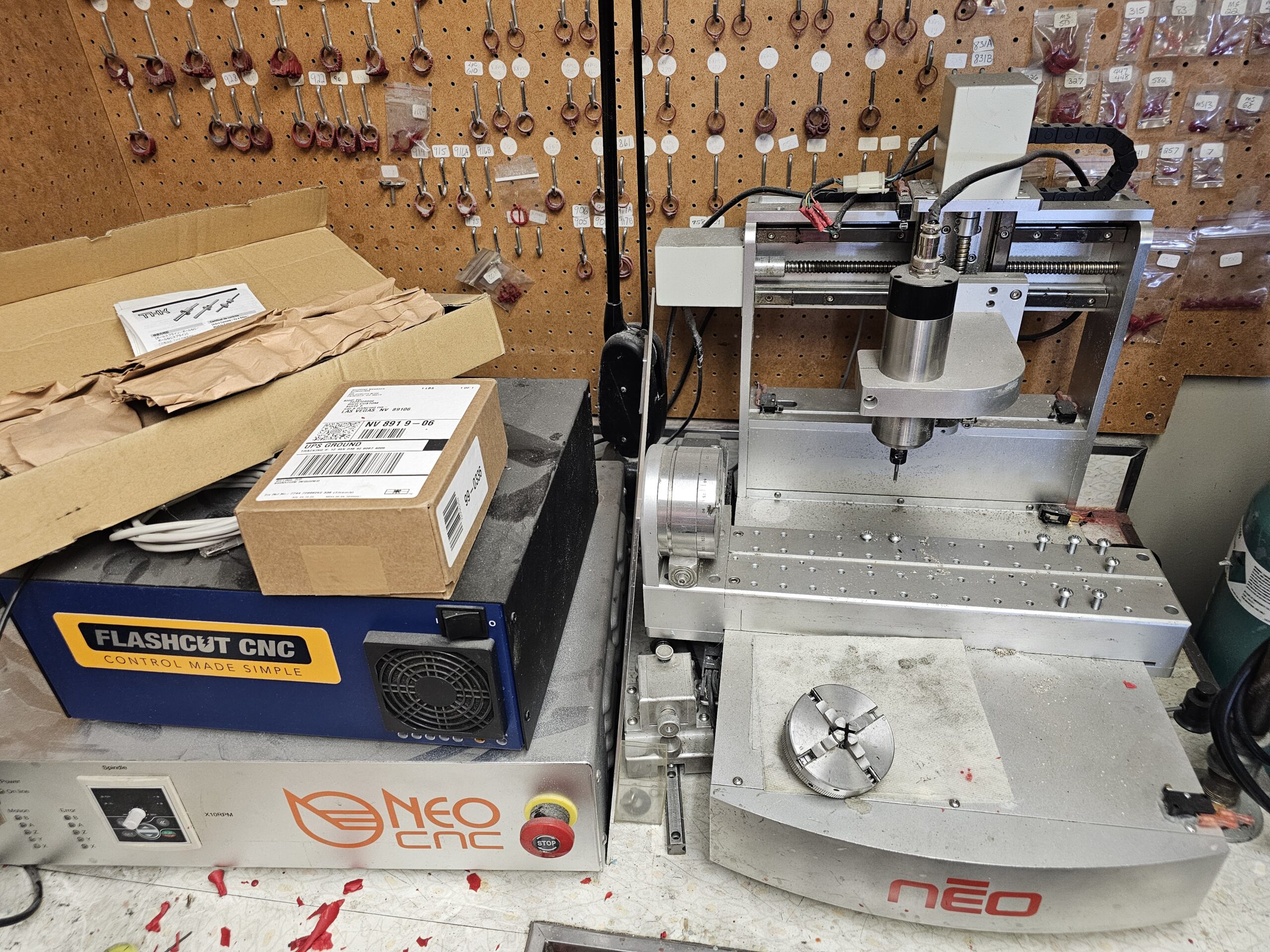 NEO Desktop CNC Milling / Engraving Machine with 4th-Axis Rotary Chuck, Precision Benchtop CNC Machining System - Image 4