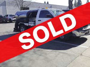 SOLD – Parking lot sweeper: Masco, 2016 RAM 1500 chassis: ~47,000 miles