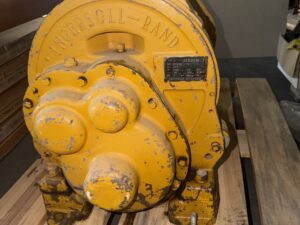 Ingersoll Rand air winch gear end and identification plate